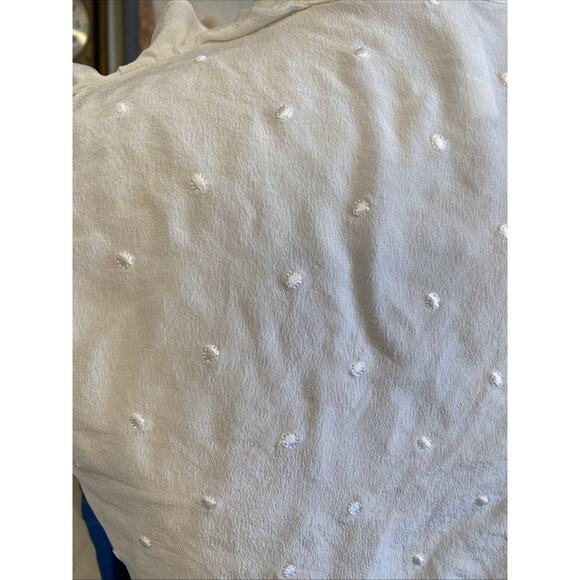 LEWIT Size S 100% Silk Button Down Embroidery Long Sleeve Top Shirt Nordstrom - Picture 6 of 15